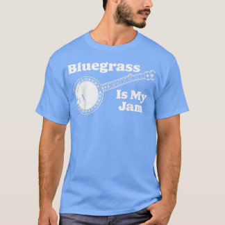 Camiseta Bluegrass Is My Jam! Funny Banjo Music Vintage Gra
