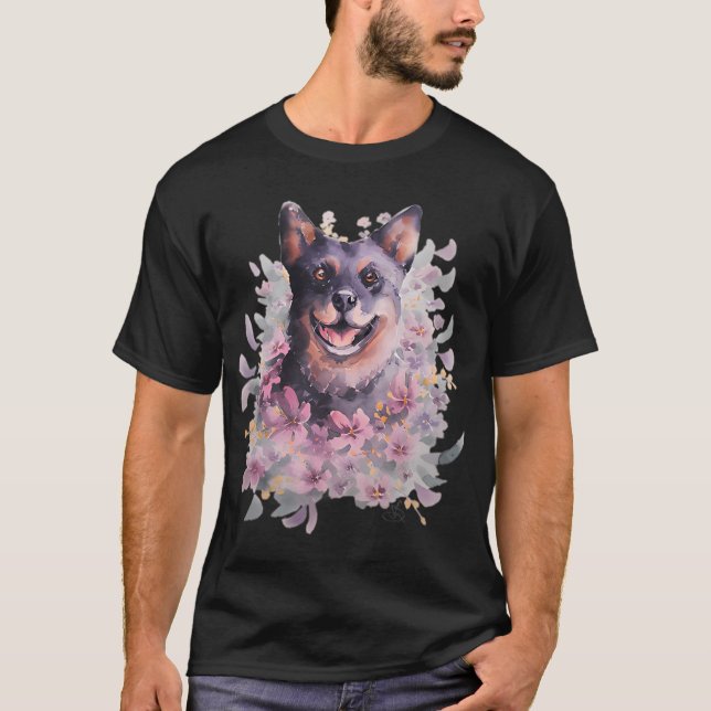 Camiseta Blueheeler (mordedor de tornozelo) (Frente)