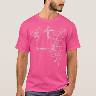 Camiseta Blueprint do Design do legal Archery