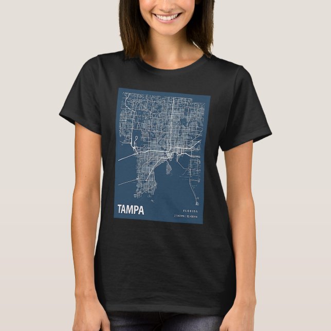 Camiseta Blueprint Lifestyle Blueprints Mapas da Cidade Tam (Frente)