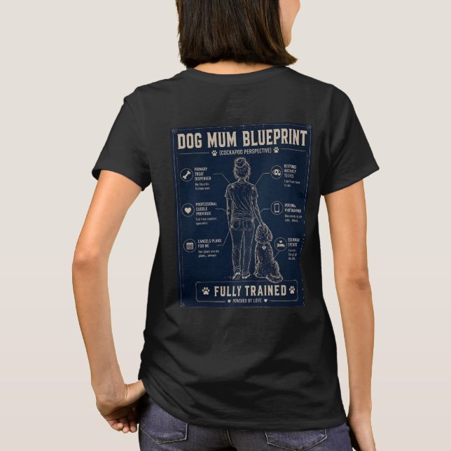 Camiseta Blueprint Mãe de Cockapoo (Verso)