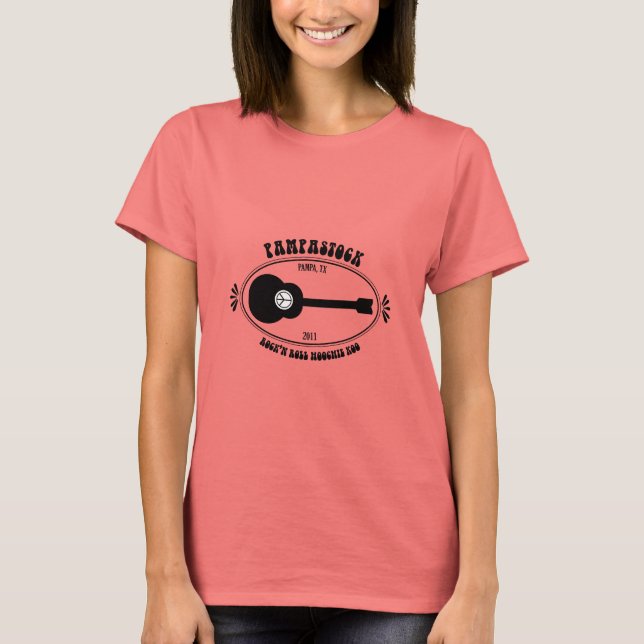 Camiseta Blues Bros apresentam Pampastock feminino 70's T (Frente)