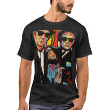Camiseta Blues Brothers Pop Art - Estilo Retro