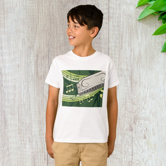 Camiseta Blues de Harmônica e Música Folk (Criador carregado)