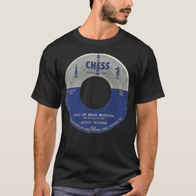 Camiseta Blues Música Ventiladores Águas turvas Chess Recor (Frente)