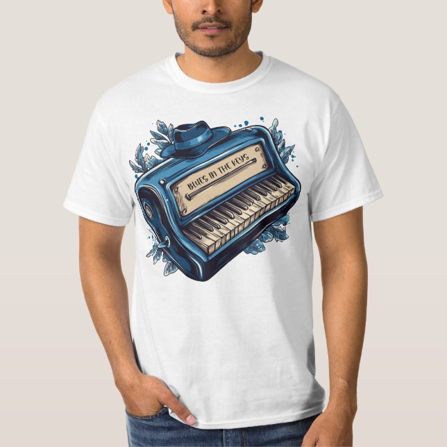 Camiseta Blues nas Teclas (Frente)