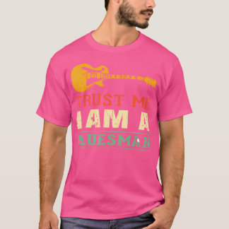 Camiseta Bluesman Engraçado Guitarrista de Blues Tocador de
