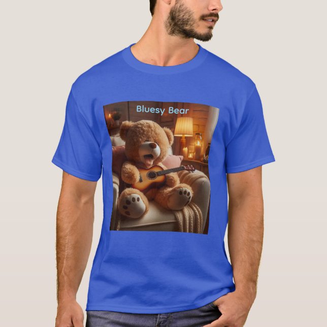 Camiseta Bluesy Bear  (Frente)