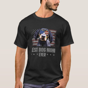 Camiseta Bluetick Coonhound Best Dog Mãe Alguma Vez Retro U