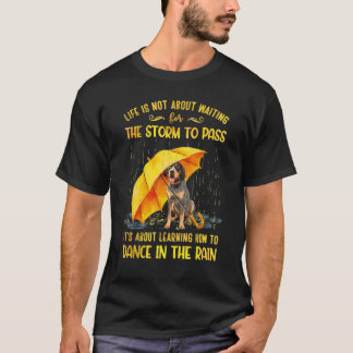 Camiseta Bluetick Coonhound É sobre aprender como dançar