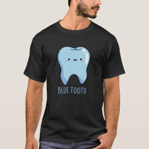 Camiseta Bluetooth Engraçado Técnico Azul Tooth Dark BG