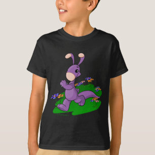 Camiseta Blumaroo roxo que marcha através da ilha de Roo