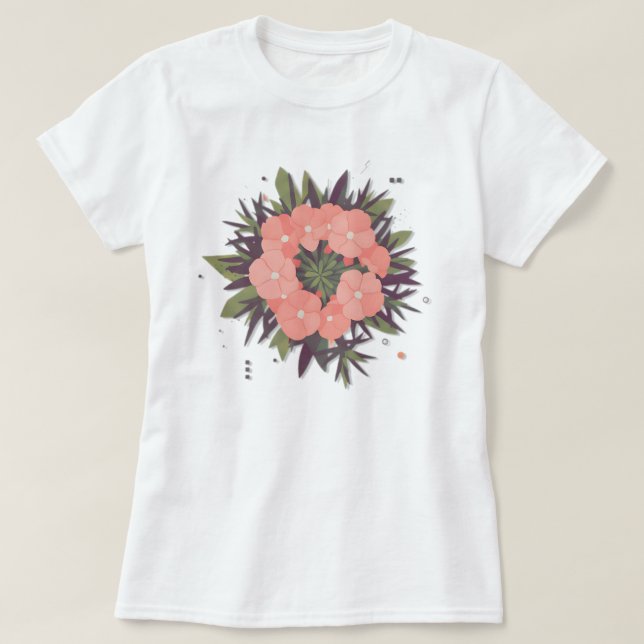 Camiseta Blumenkranz der Harmonie (Frente do Design)