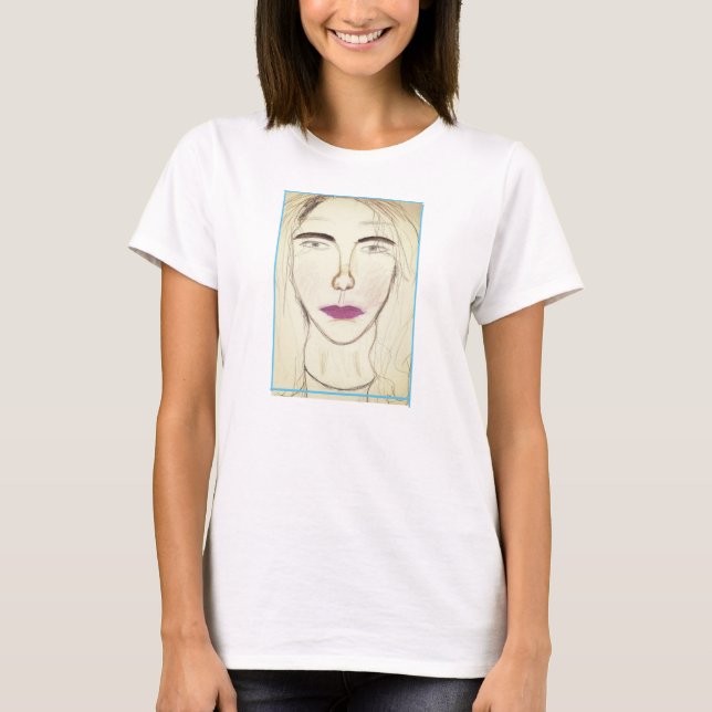 Camiseta Blusa com retrato (Frente)