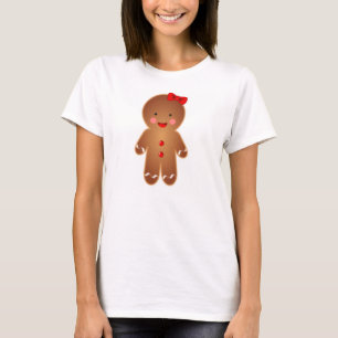 Camiseta blusa de biscoito de gengibre
