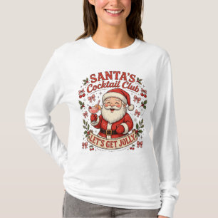Camiseta Blusa de Manga Longa Cocktail Club da Santa para M