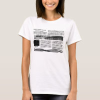 Blusa Estampa de Jornal