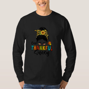 Camiseta Blusa Feminina Um Dia de Ação de Graças Sassy Leop