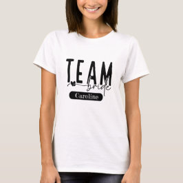 Camiseta Blusa Preta Elegante e Personalizável para Equipe 