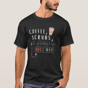 Camiseta Blusas de malha de café NICU NNP Neonatal Nurse Pr