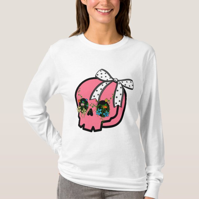 Camiseta Blusas Femininas Manga Longa (Frente)
