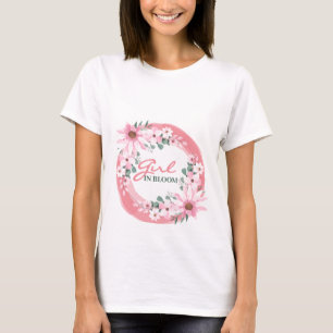 Camiseta Blush Pink Girl em Chá de fraldas