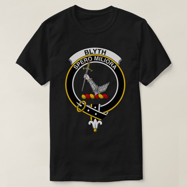 Camiseta Blyth Crest Tartan Clan Scottish Clan (Frente do Design)