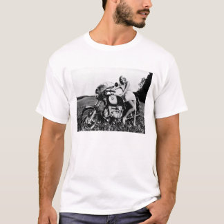 CAMISETA BMWモーターサイクルと美しい女性