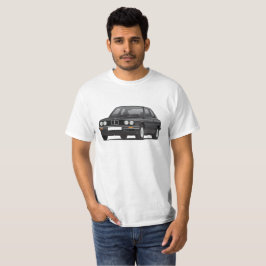 Camiseta BMW E30 (3-series), ilustração preta, t-shirt