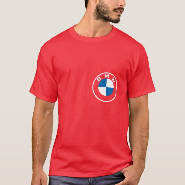 Camiseta BMW M8 Competition | Bold Red Car Tee (Frente)
