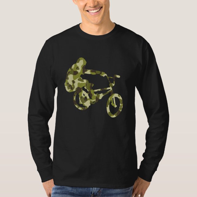 Camiseta Bmx Bike Camo Racer Biker (Frente)