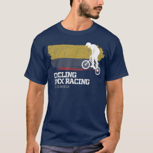 Camiseta BMX Bike Colombia Flag ciclismo BMX