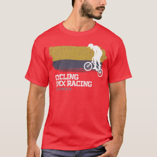 Camiseta BMX Bike Colombia Flag ciclismo BMX