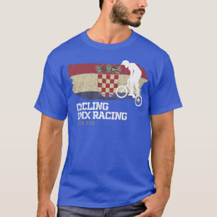 Camiseta BMX Bike Croácia Flag Biking Cycling Racing BMX 2