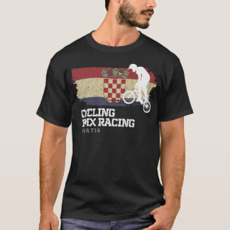 Camiseta BMX Bike Croácia Flag Biking Cycling Racing BMX 2