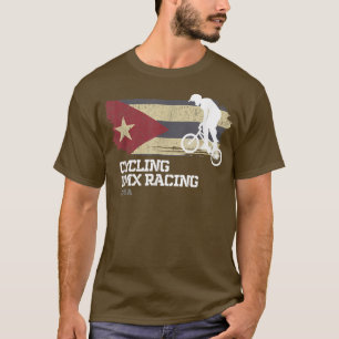 Camiseta BMX Bike Cuba Flag Biking Cycling Racing BMX 316