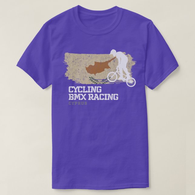 Camiseta BMX Bike Cyprus Banking Cycling Racing BMX 26 (Frente do Design)