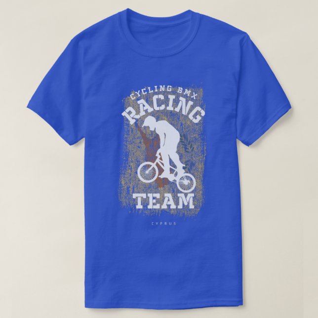 Camiseta BMX Bike Cyprus Banking Cycling Racing BMX 270 (Frente do Design)