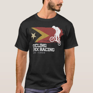 Camiseta BMX Bike East Timor Flag Bicing Racing BMX