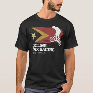 Camiseta BMX Bike East Timor Flag Bicing Racing BMX