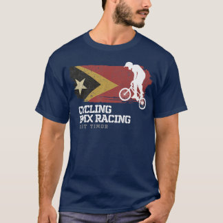 Camiseta BMX Bike East Timor Flag Bicing Racing BMX
