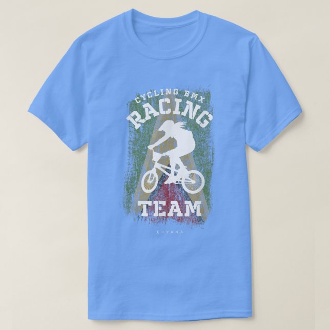 Camiseta BMX Bike Guyana Banking Racing (Frente do Design)