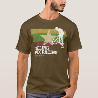Camiseta BMX Bike Myanmar Flag ciclismo BMX
