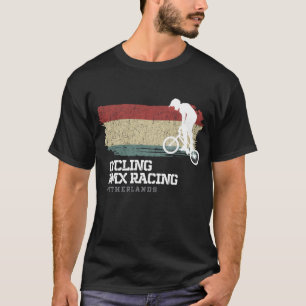 Camiseta BMX Bike Países Baixos Flag Biking Cycling BM