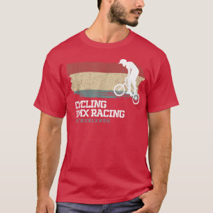 Camiseta BMX Bike Países Baixos Flag Biking Cycling BM