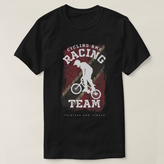 Camiseta BMX Bike Trinidad e Tobago Banking Cycling Rac (Frente do Design)