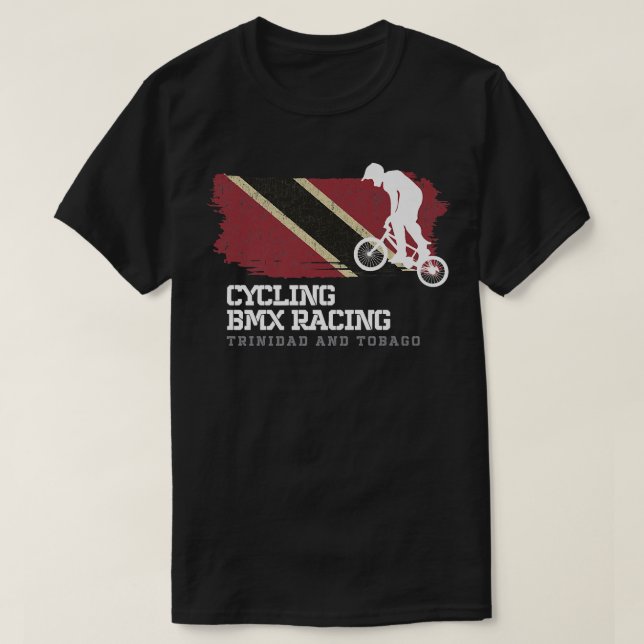 Camiseta BMX Bike Trinidad e Tobago Banking Cycling Rac (Frente do Design)