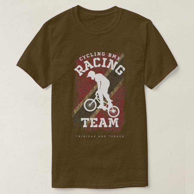 Camiseta BMX Bike Trinidad e Tobago Banking Cycling Rac (Frente do Design)