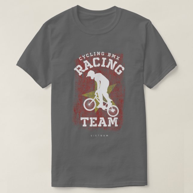 Camiseta BMX Bike Vietnam Banking Cycling Racing BMX (Frente do Design)