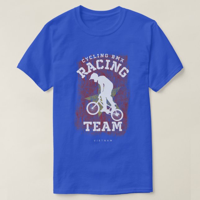 Camiseta BMX Bike Vietnam Banking Cycling Racing BMX (Frente do Design)